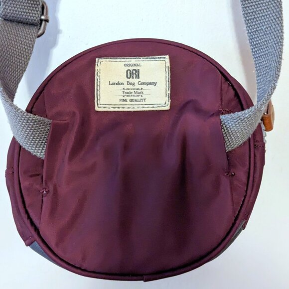 ORI London Paddington Round Hip Bag Plum 6.5 in - Picture 2 of 5